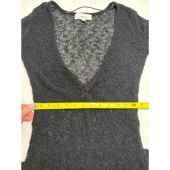L*Space Palisades Long Sleeve Sheer Swimsuit Cover-Up Minidress in Size XS NWOT - Picture 8 of 9